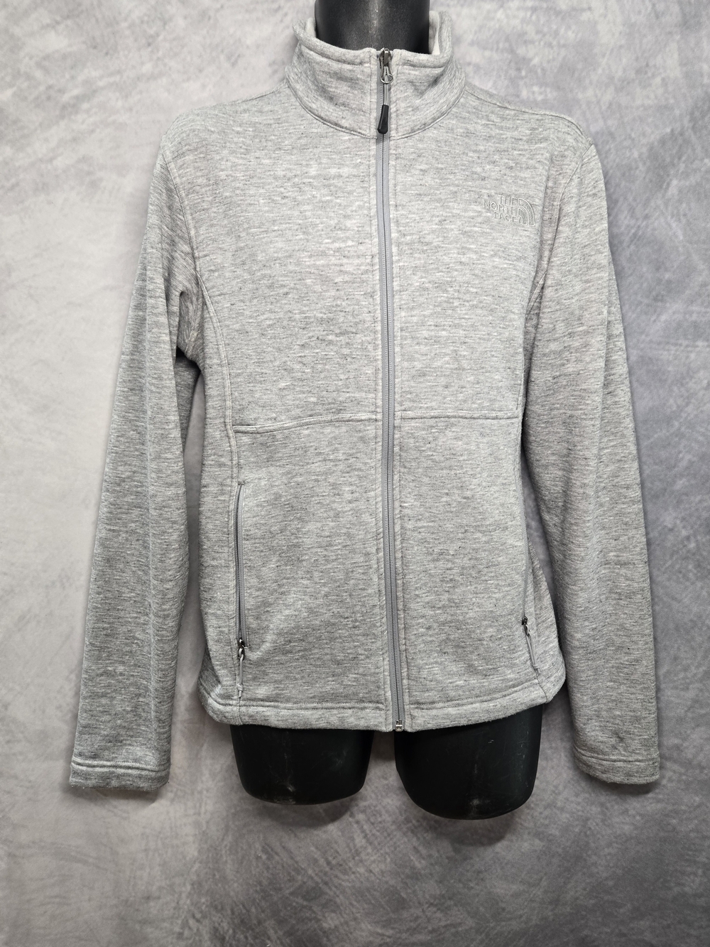 The North Face Gray Sweater Fleece Full-Zip Jacket